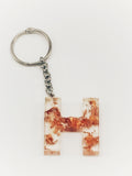 Rose Gold H Keychain