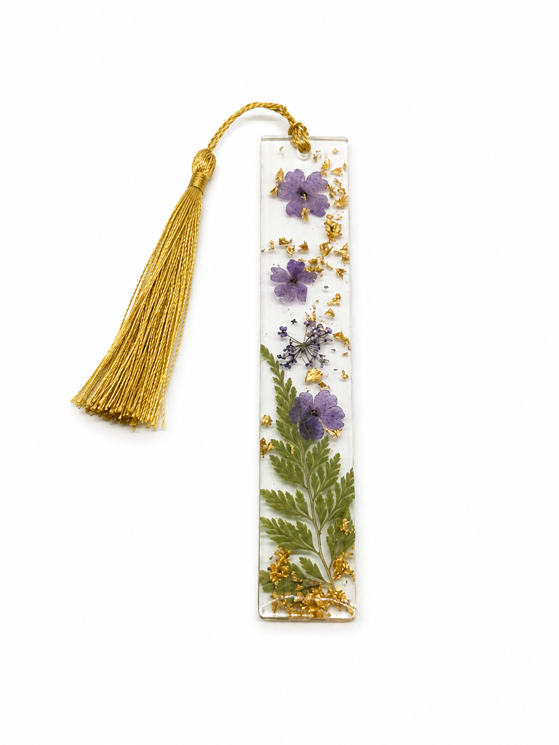 Lavender and Gold Bookmark