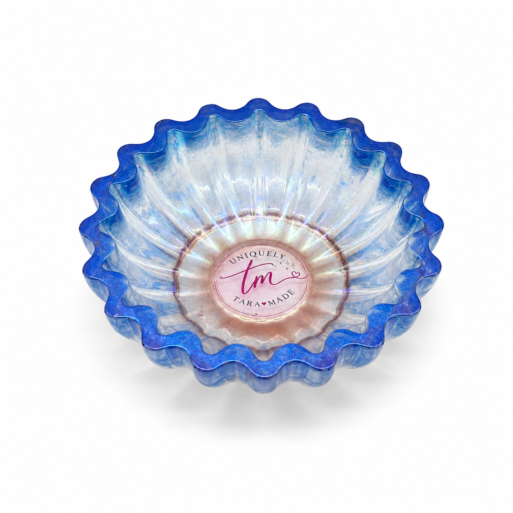 Treasure Nest Bowl - Chameleon Blue UTM Style