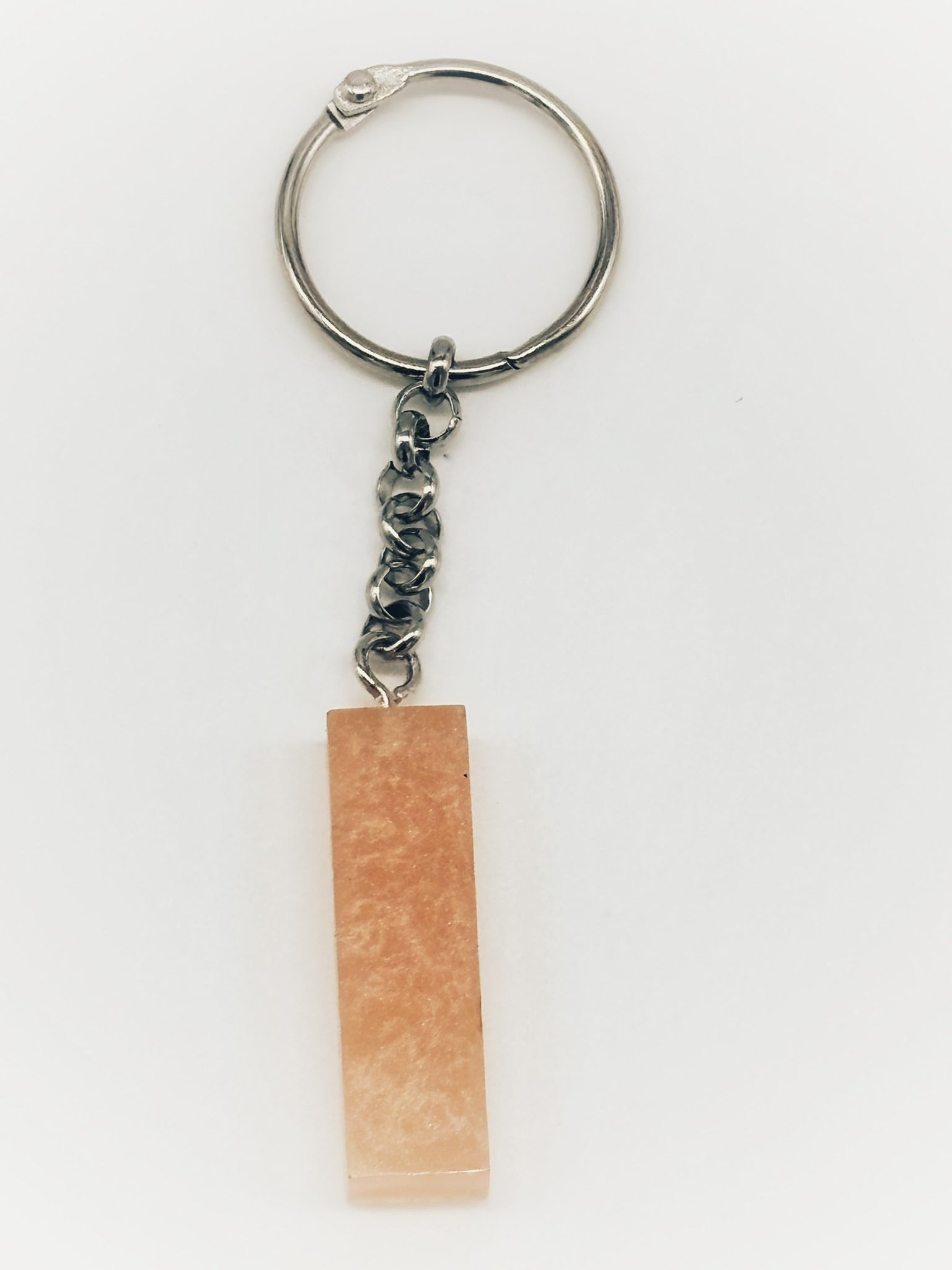 Peach "I" Keychain