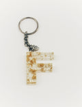 Gold-Flaked "F" Keychain