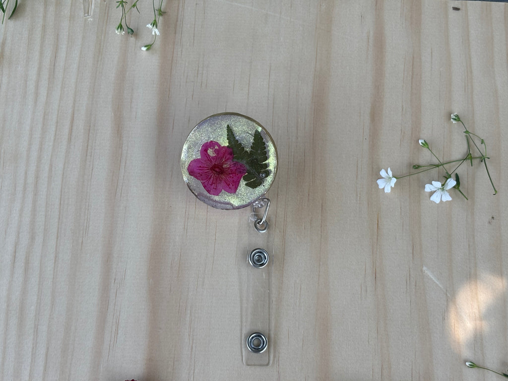 Fern & Blossom Badge Reel