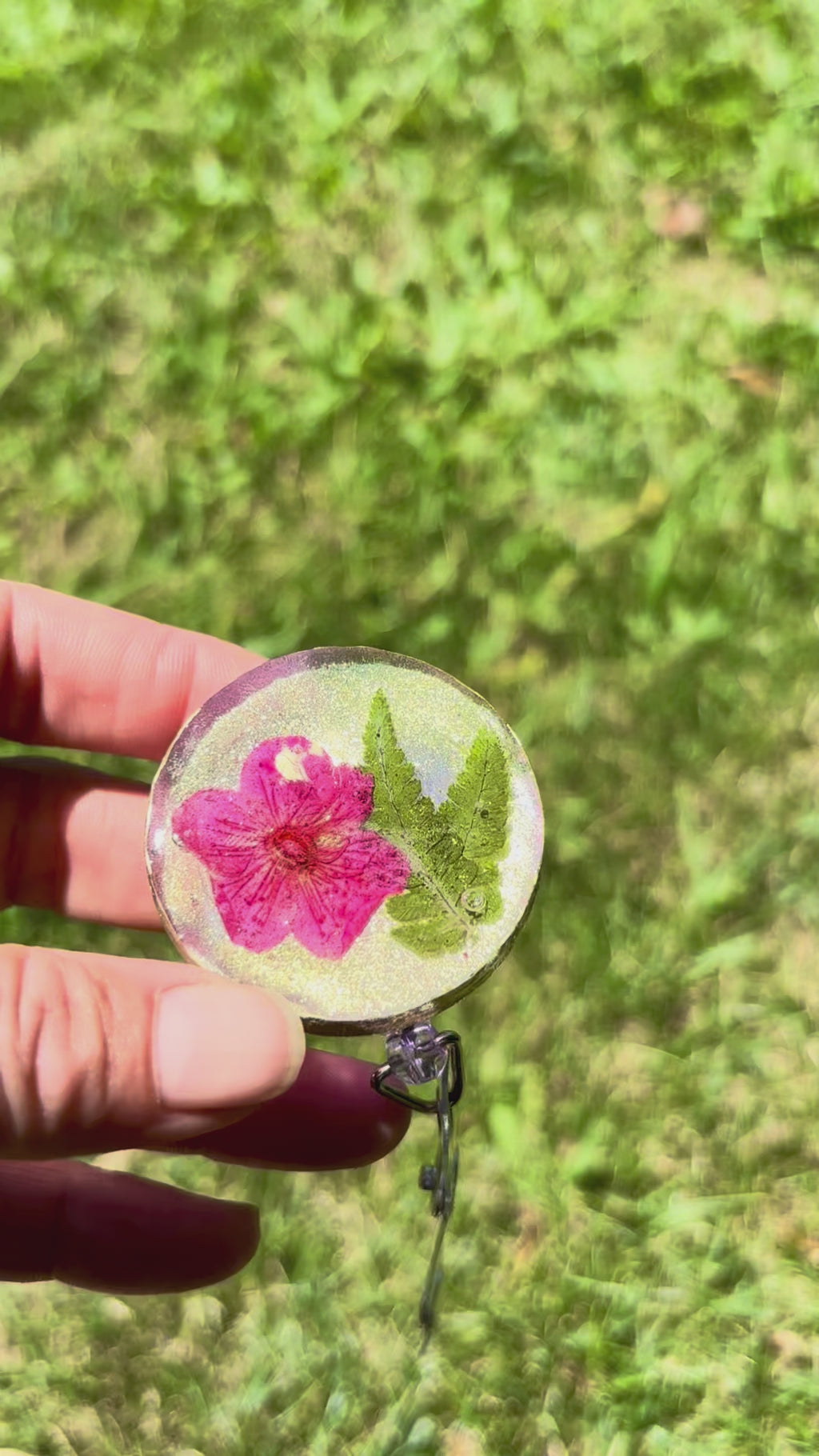 Fern & Blossom Badge Reel