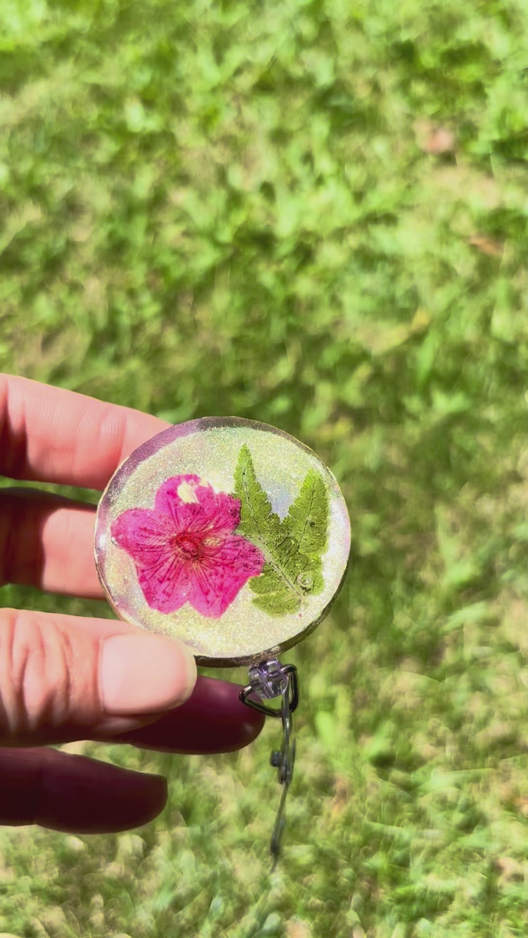 Fern & Blossom Badge Reel
